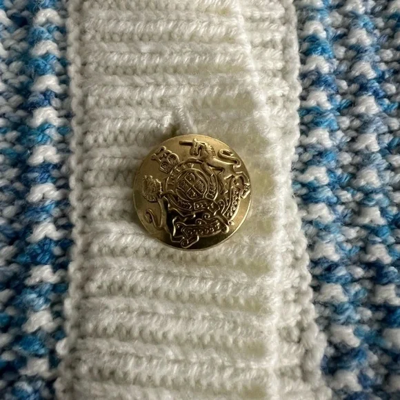 J.Crew Blue Popcorn Stich Lady Jacket Cardigan Sweater Size Small NWT - Picture 11 of 13